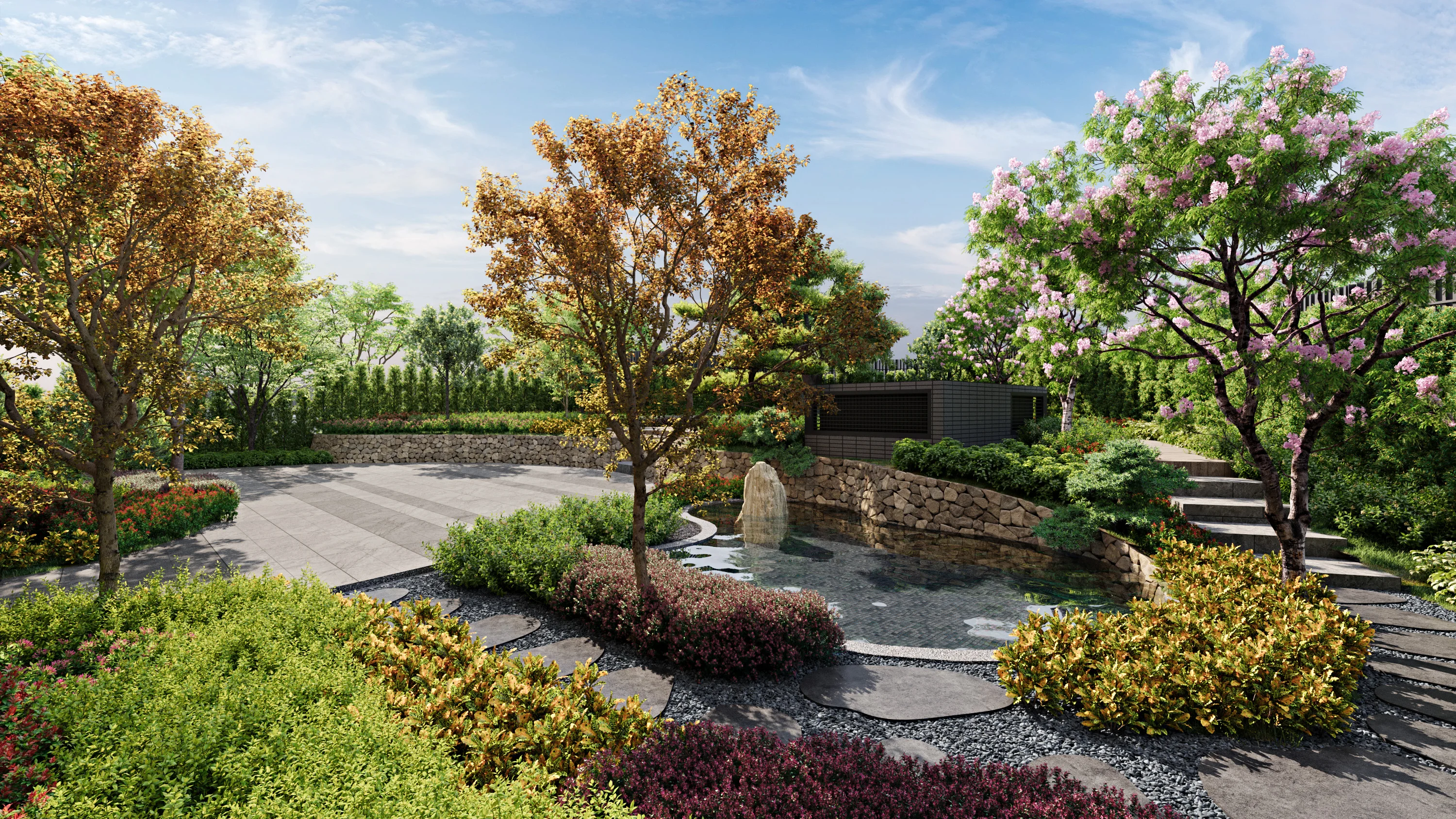 富宇學森 公設3D - 沐森景觀庭園